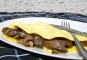 Omelet met kippenlevertjes